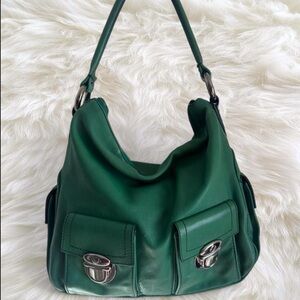 Y2K Green Marc Jacobs Large Multi Pocket "Blake" Bag